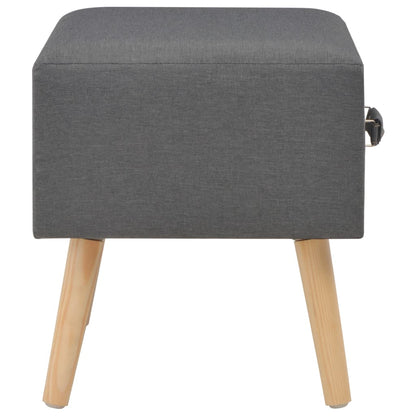 Comodino Grigio Scuro 40x35x40 cm in Tessuto | homemem39