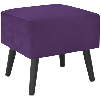 Comodino Viola Scuro 40x35x40 cm in Velluto - homemem39