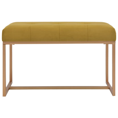 Panca 80 cm in Velluto Senape - homemem39