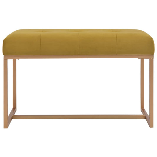 Panca 80 cm in Velluto Senape - homemem39