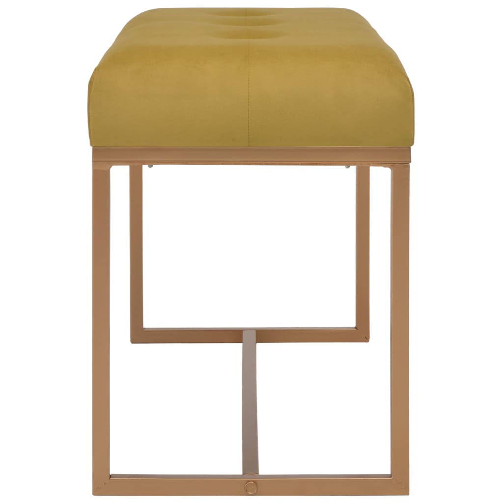 Panca 80 cm in Velluto Senape - homemem39
