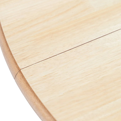 Tavolo da Pranzo Bianco e Marrone 106cm Legno Massello di Hevea | homemem39
