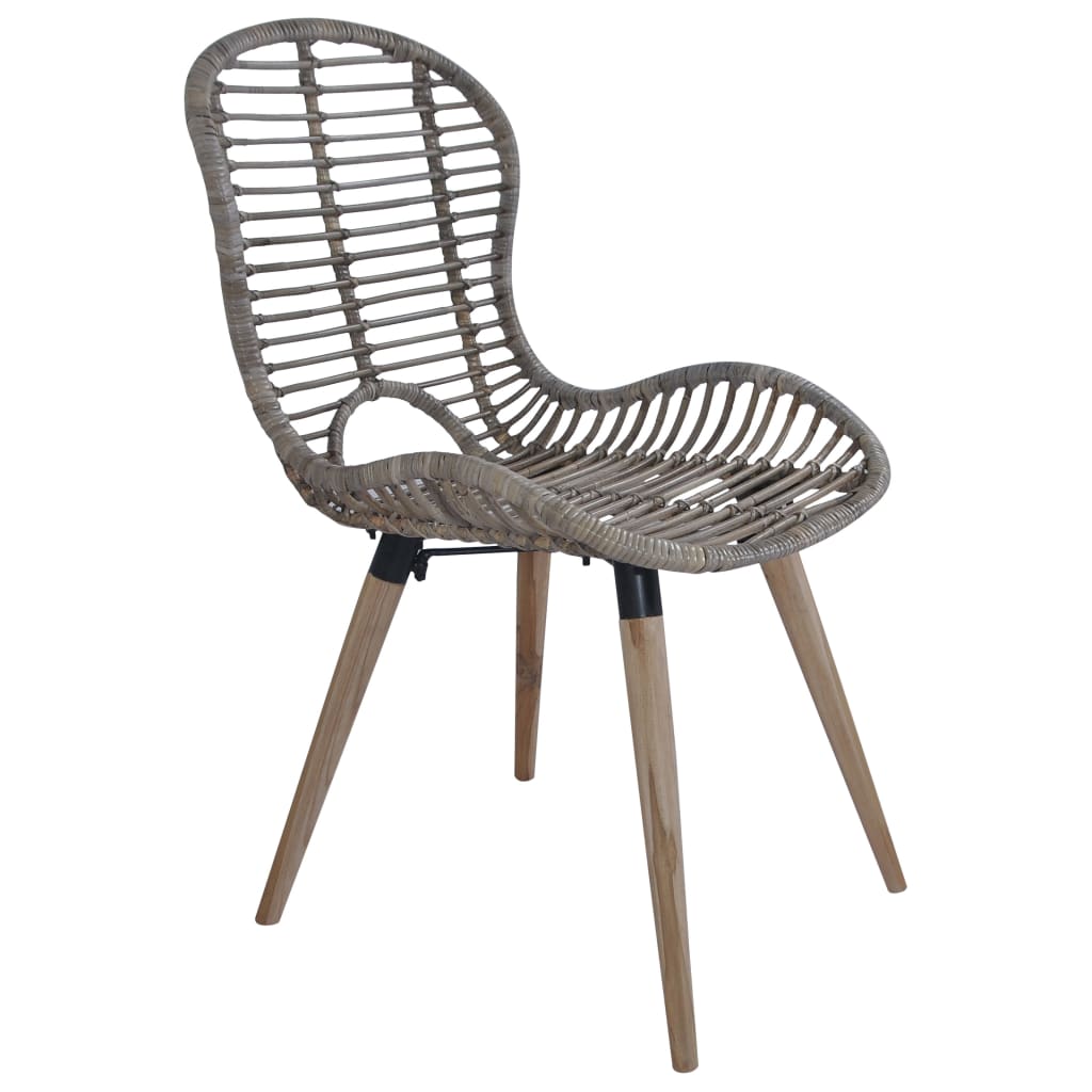 Sedie da Pranzo 6 pz Marroni in Rattan Naturale | homemem39