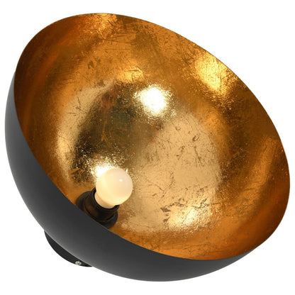 Lampadari 2 pz Nero e Oro Semi-Sferici E27 - homemem39
