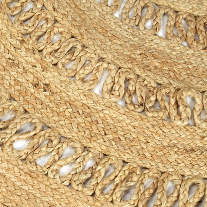 Tappeto Lavorato a Mano in Juta Intrecciata 120 cm - homemem39