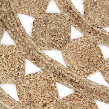 Tappeto Lavorato a Mano in Juta Intrecciata 120 cm - homemem39