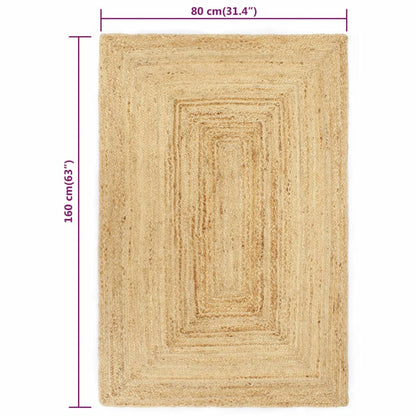 Tappeto Artigianale in Juta Naturale 80x160 cm - homemem39