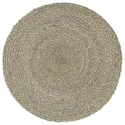 Tovagliette 4 pz Grigio Neutro 38 cm Rotonde in Juta | homemem39