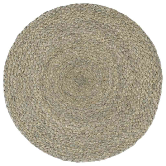 Tovagliette 4 pz Grigio Neutro 38 cm Rotonde in Juta | homemem39