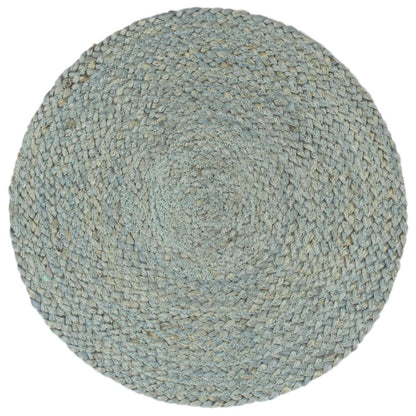 Tovagliette 4 pz Verde Oliva Neutro 38 cm Rotonde in Juta | homemem39