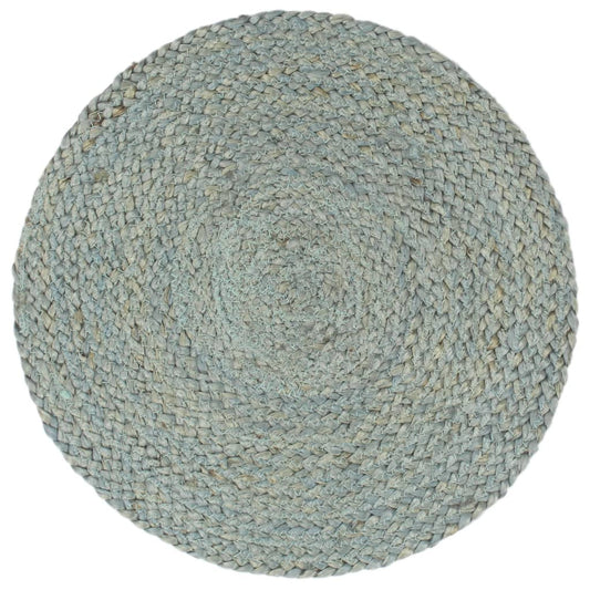 Tovagliette 6 pz Verde Oliva Neutro 38 cm Rotonde in Juta | homemem39