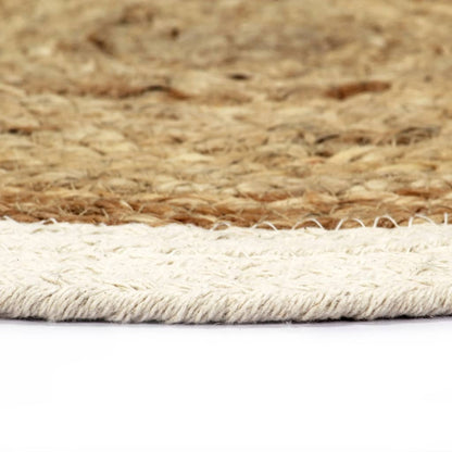 Tovagliette 4 pz Naturale Neutro 38 cm Rotonde in Juta e Cotone | homemem39