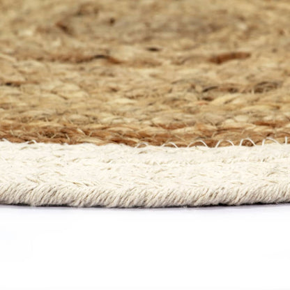 Tovagliette 6 pz Naturale Neutro 38 cm Rotonde in Juta e Cotone | homemem39