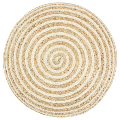 Pouf Lavorato a Mano 45x30 cm in Juta - homemem39