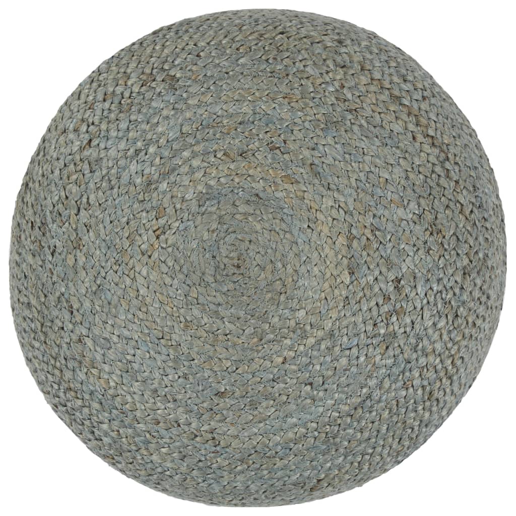 Pouf Lavorato a Mano 45x30 cm Verde Oliva in Juta - homemem39