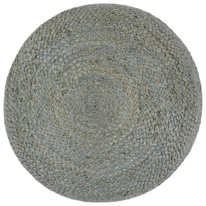 Pouf Lavorato a Mano 45x30 cm Verde Oliva in Juta - homemem39