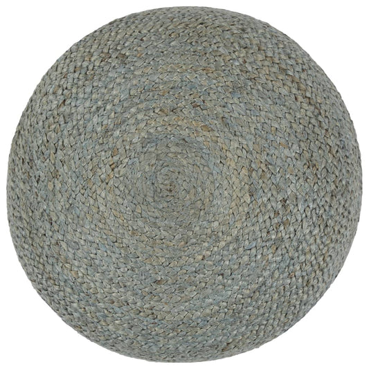 Pouf Lavorato a Mano 45x30 cm Verde Oliva in Juta - homemem39