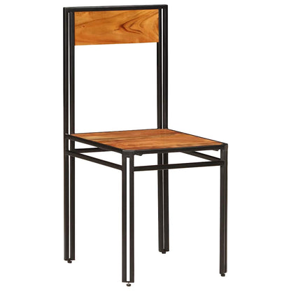 Sedie da Pranzo 4 pz in Legno Massello di Acacia | homemem39