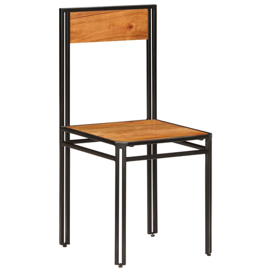 Sedie da Pranzo 6 pz in Legno Massello di Acacia | homemem39