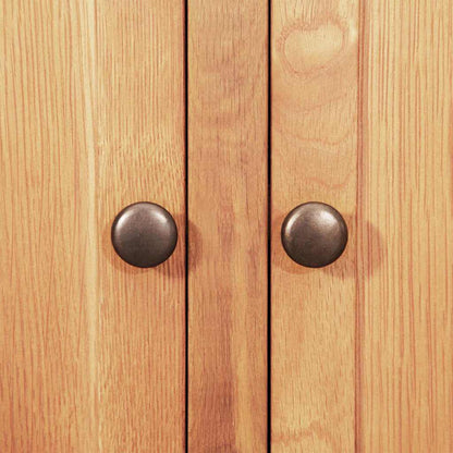 Credenza Marrone 112 x 33.5 x 70 cm Legno di quercia massiccio