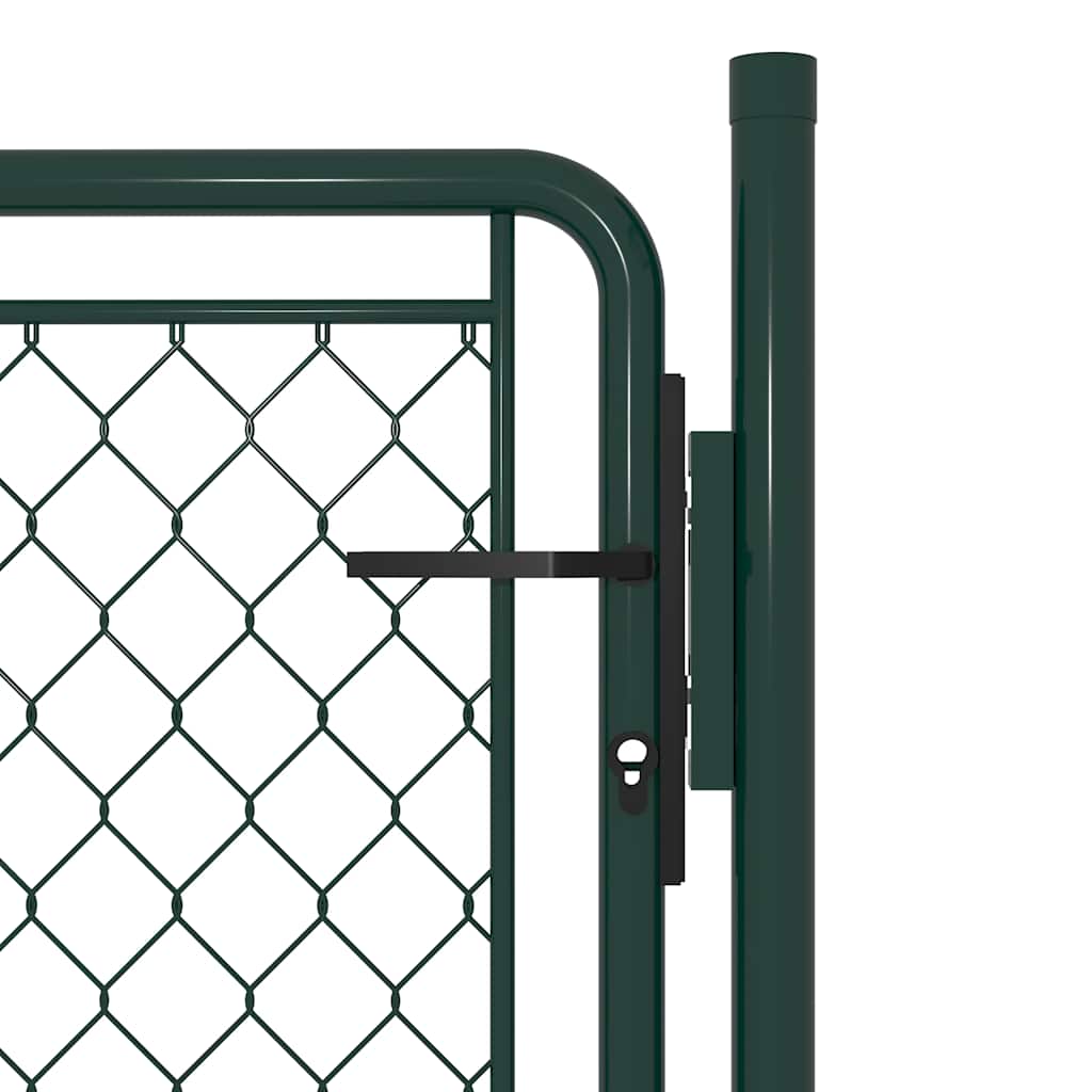 Cancello da Giardino in Acciaio 100x75 cm Verde | homemem39