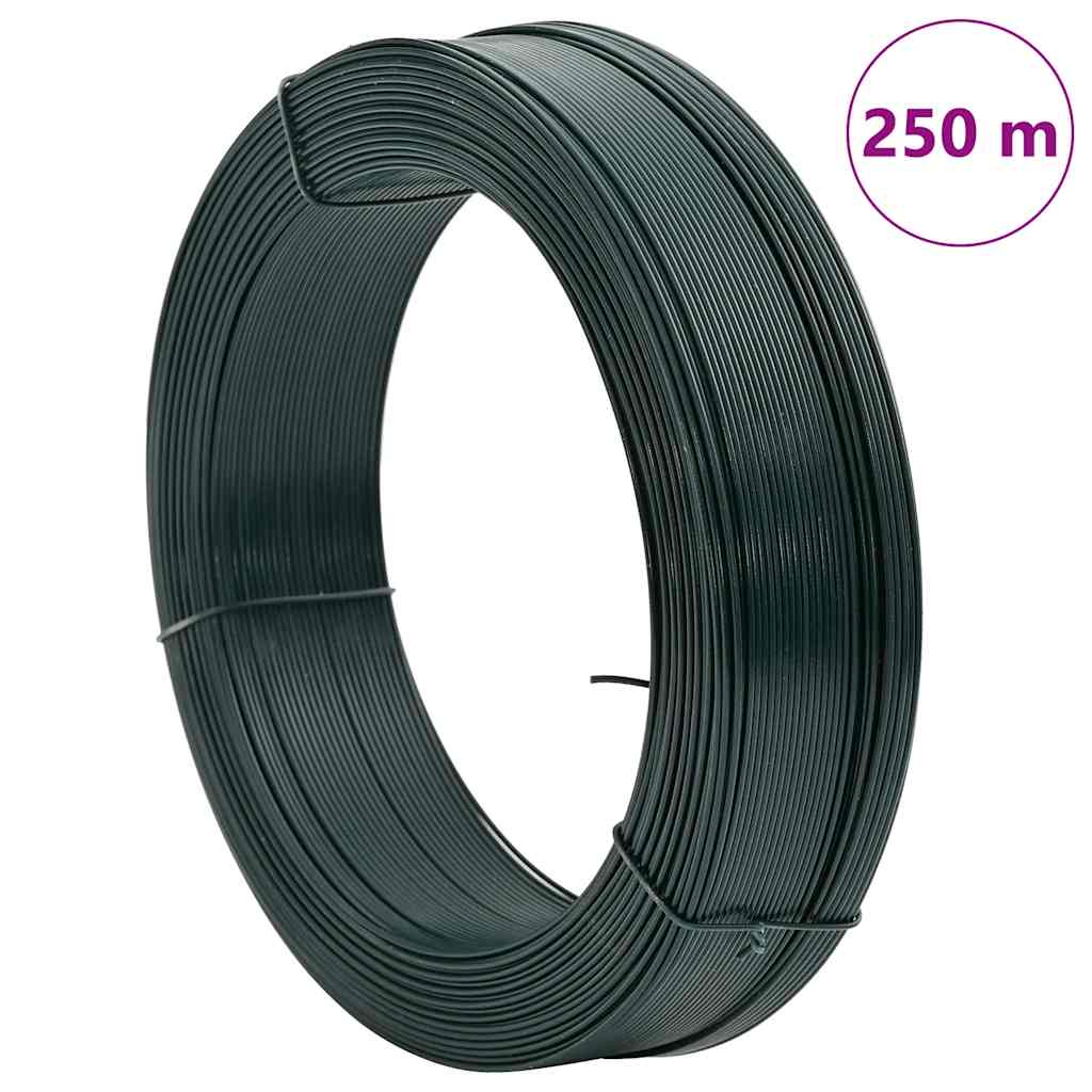 Filo per Recinzioni 250m 2,3/3,8 mm in Acciaio Verde Nerastro | homemem39