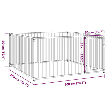 Canile da Esterno 200x200x100 cm | homemem39
