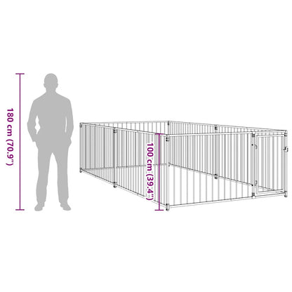 Outdoor Kennel 200x400x100 cm