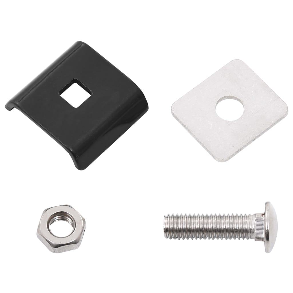 Set di Connettori per Griglie 25 pz Antracite | homemem39