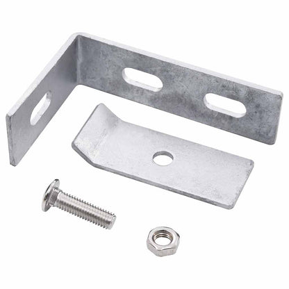 Set di Connettori Angolari a Parete 10 pz Argento | homemem39