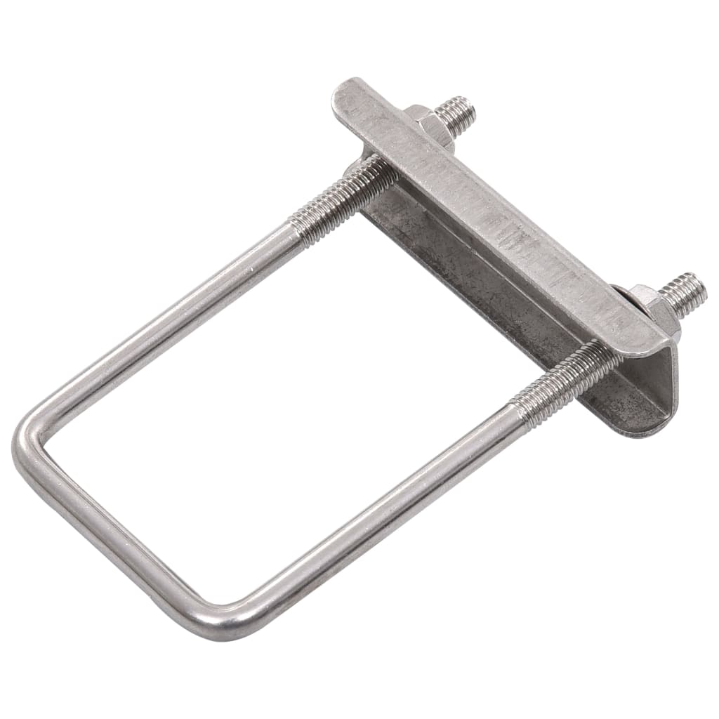 Connettori a U per Pali di Recinzione 60x40 mm 25 Set | homemem39