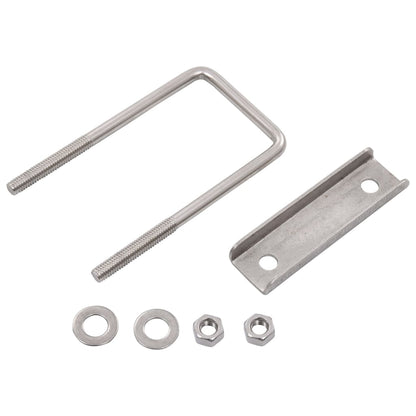 Connettori a U per Pali di Recinzione 60x40 mm 25 Set | homemem39