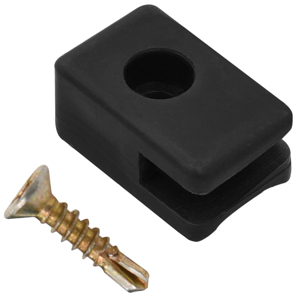 Supporto per Fili Recinzioni Giardino e Vite 100 Set Antracite | homemem39