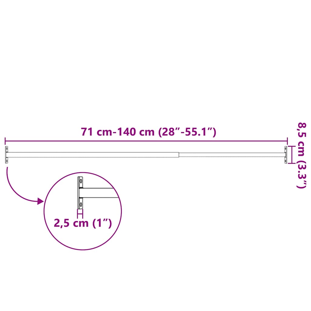 Barra di Sicurezza per Finestra Regolabile 710-1200 mm - homemem39