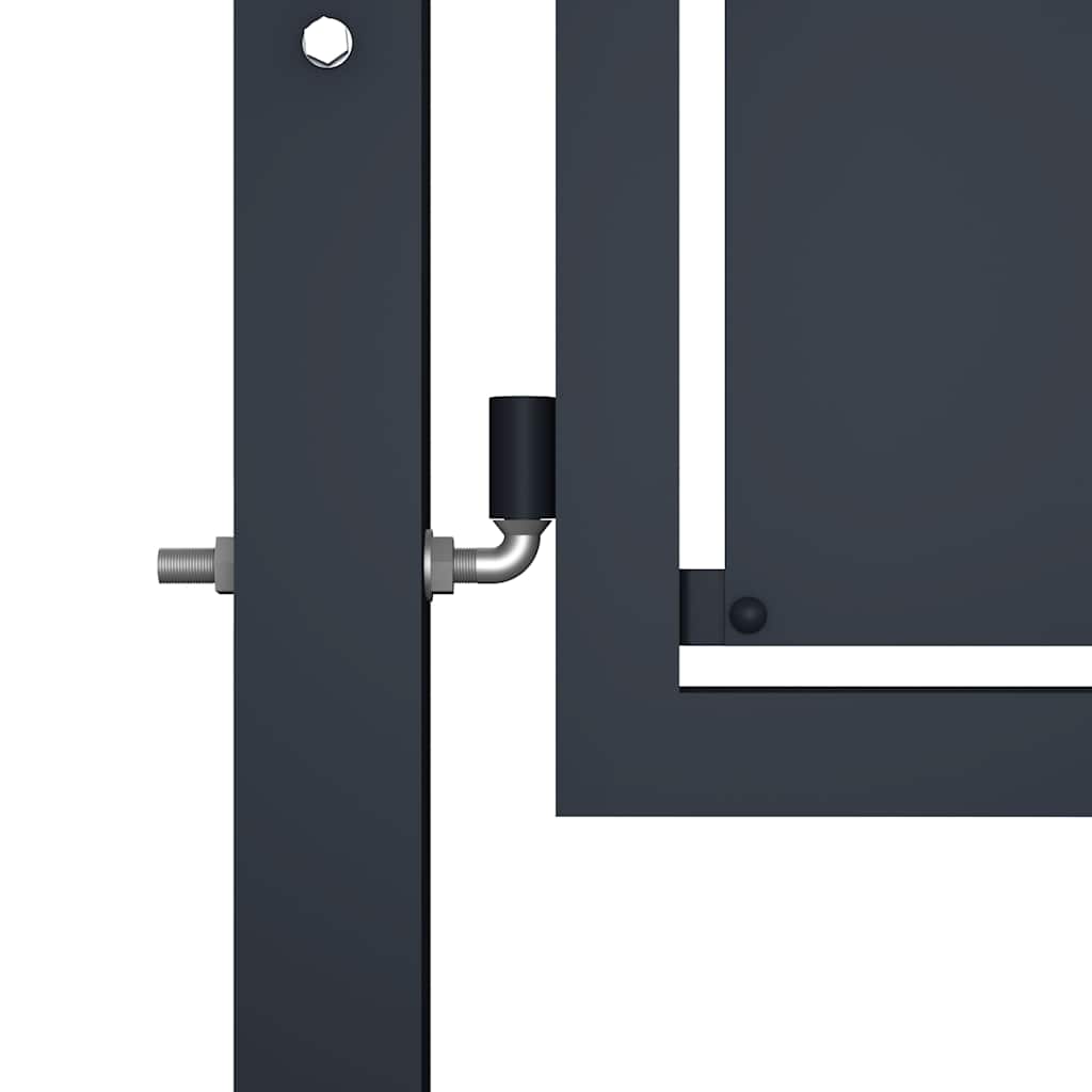 Cancello da Giardino in Acciaio 100x125 cm Antracite | homemem39
