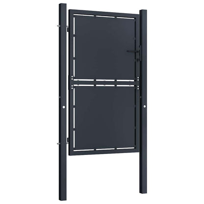 Cancello da Giardino in Acciaio 100x200 cm Antracite | homemem39