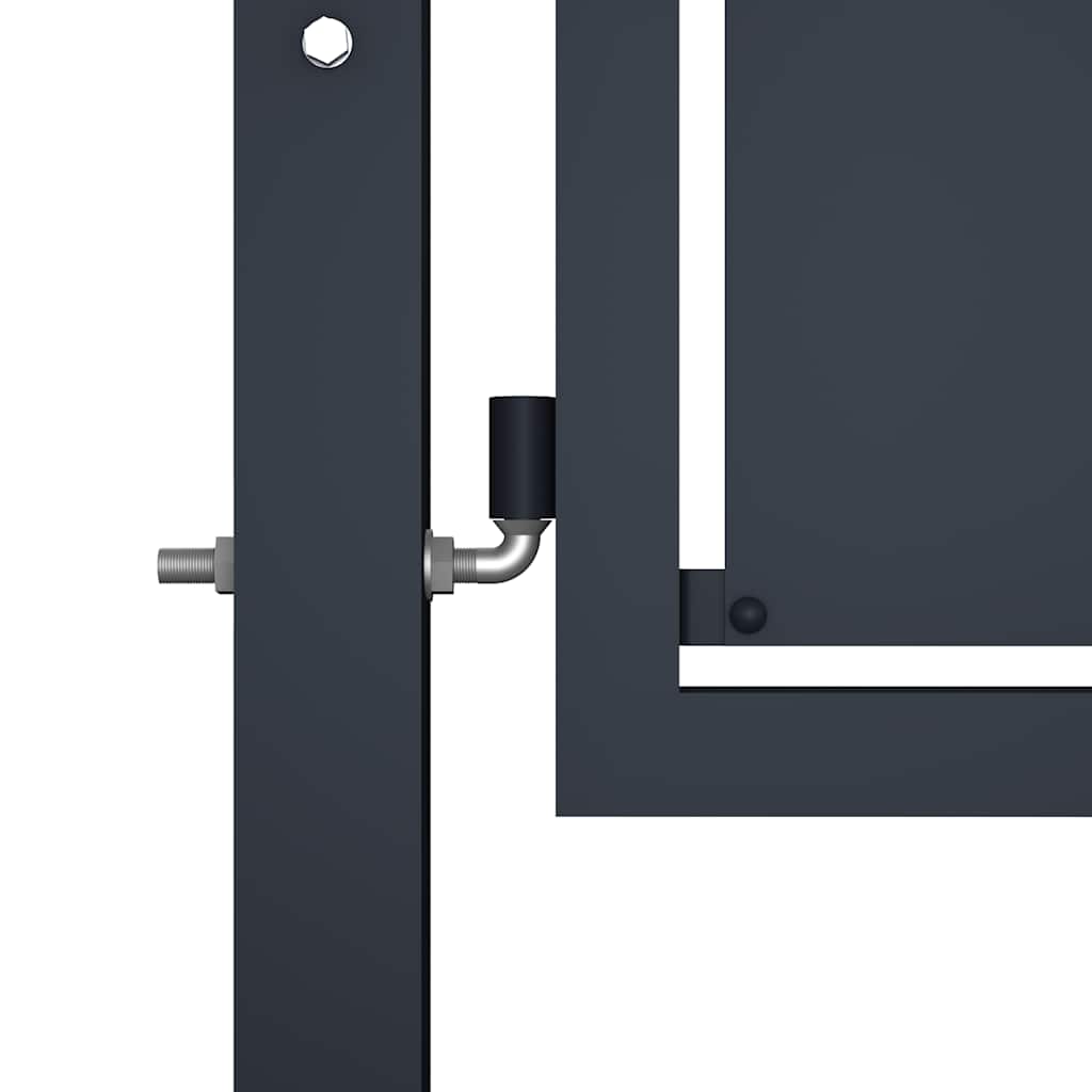 Cancello da Giardino in Acciaio 350x150 cm Antracite | homemem39