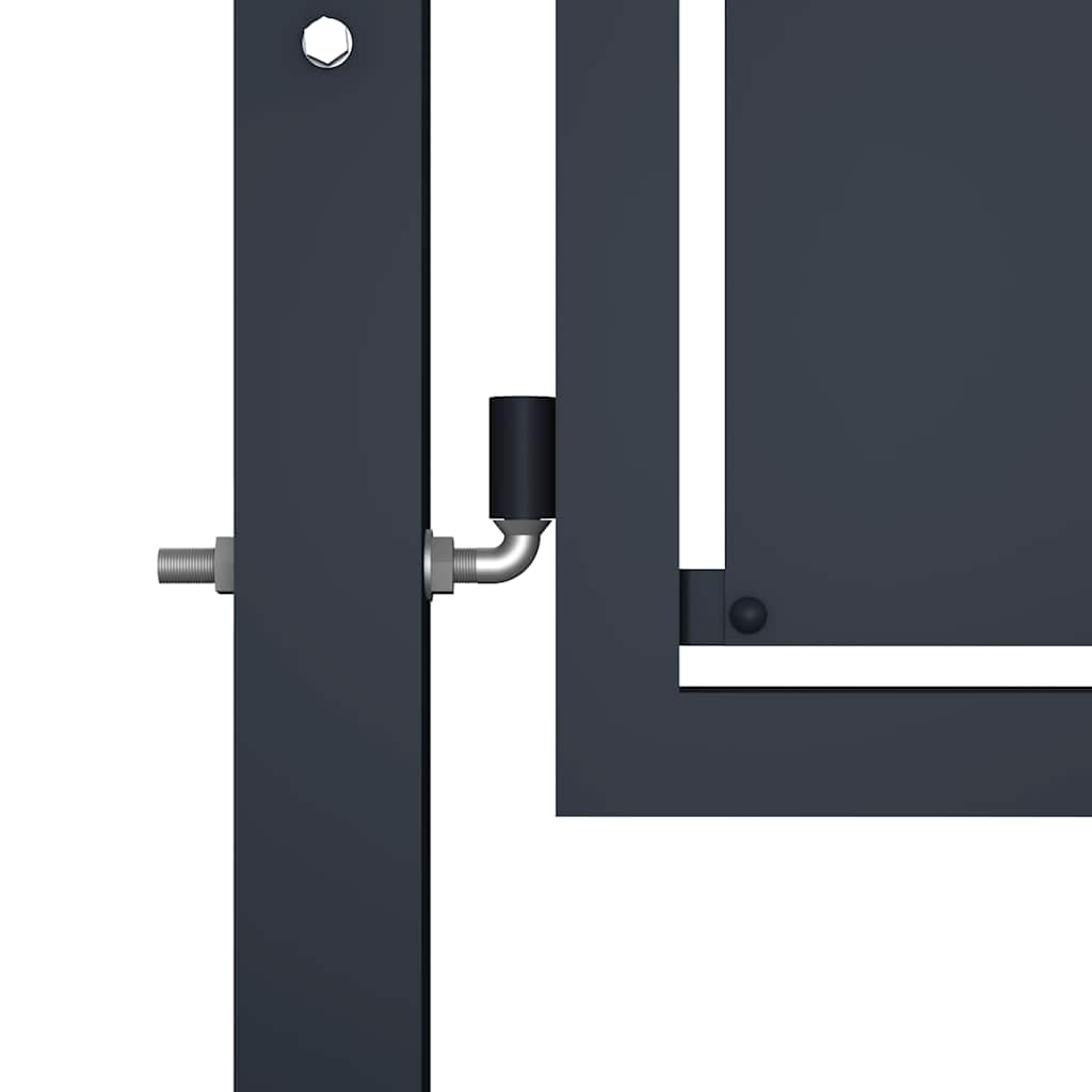 Cancello da Giardino in Acciaio 350x175 cm Antracite | homemem39