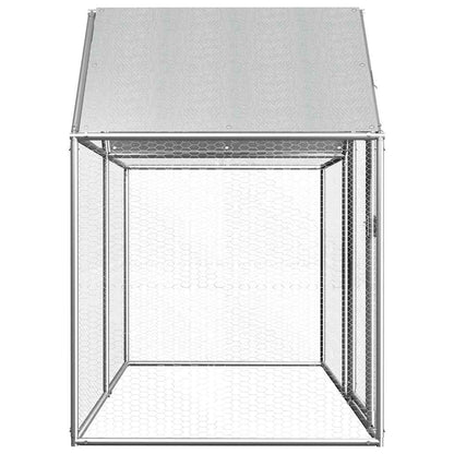 Chicken coop 2x1x1.5 m in galvanized steel