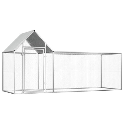 Chicken coop 3x1x1.5 m in galvanized steel
