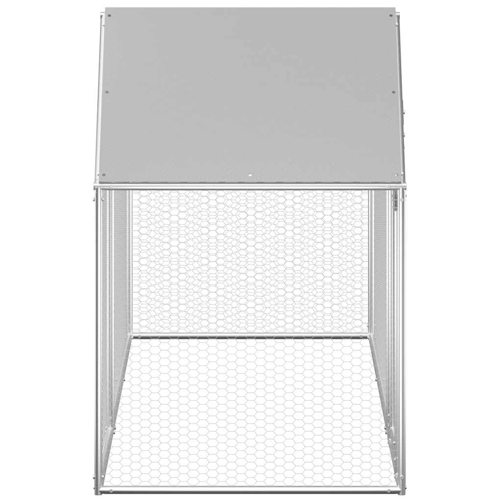 Chicken coop 3x1x1.5 m in galvanized steel