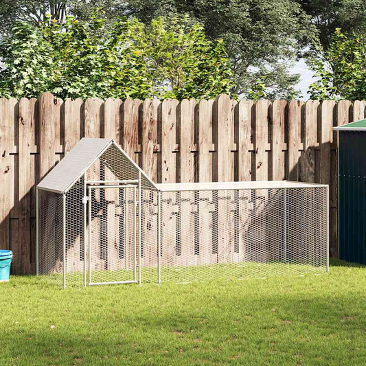 Chicken coop 3x1x1.5 m in galvanized steel