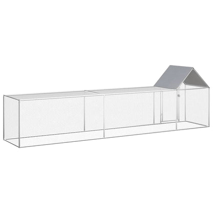 Chicken coop 5x1x1.5 m in galvanized steel