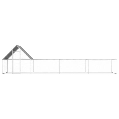 Pollaio 8x2x2 m in Acciaio Zincato - homemem39