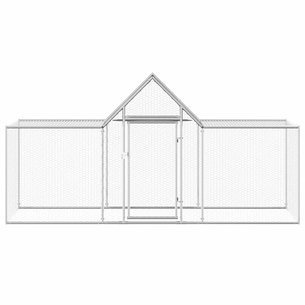 Pollaio 3x1x1,5 m in Acciaio Zincato