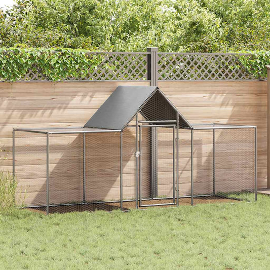 Chicken coop 3x1x1.5 m in galvanized steel