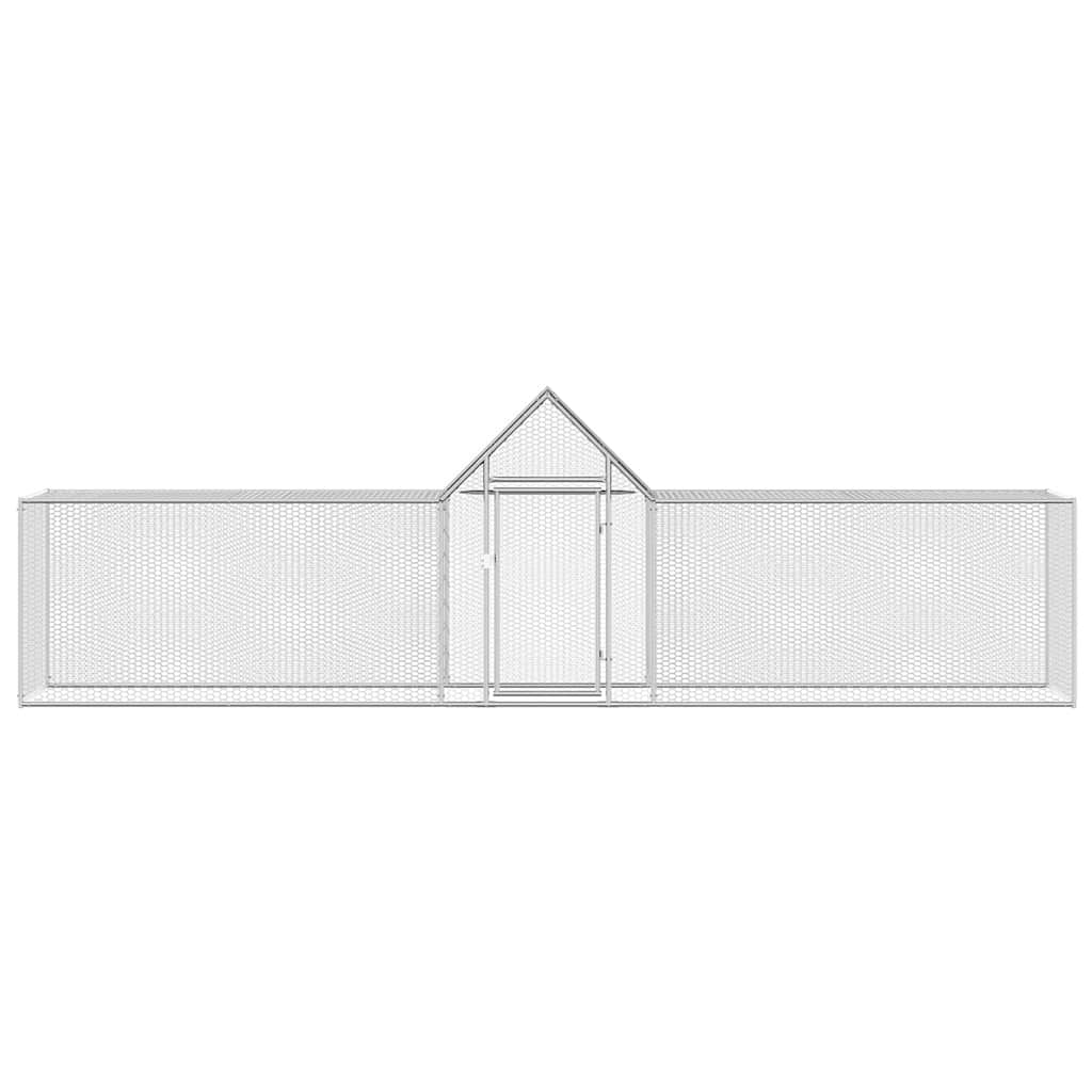 Hühnerstall 5x1x1,5 m aus verzinktem Stahl