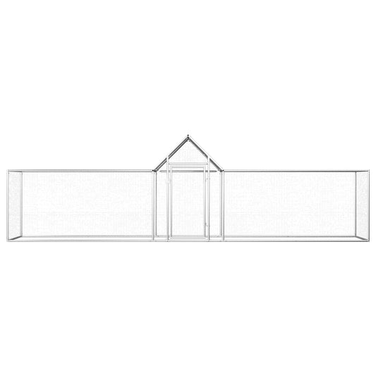 Pollaio 5x1x1,5 m in Acciaio Zincato - homemem39