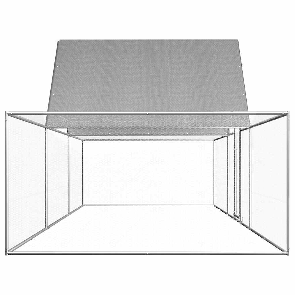 Pollaio 6x2x2 m in Acciaio Zincato - homemem39