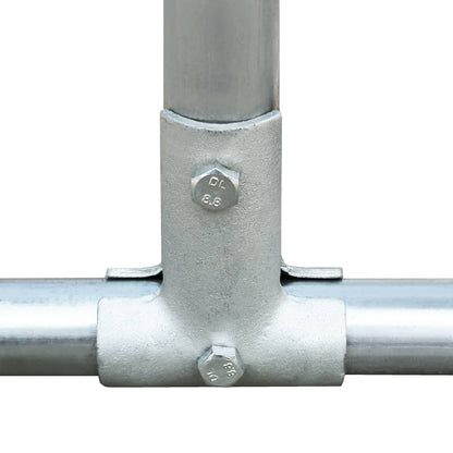 Hühnerstall 10x2x2 m aus verzinktem Stahl